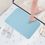 【怪獸】rubber anne 20秒進階瞬吸 軟式珪藻土吸水地墊 (66x44cm) -愛爾藍, , large