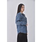 (S) euro como丹寧牛仔質感棉質純棉藍色外套二手衣, , large