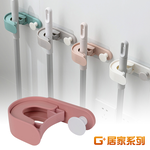 Traceless sticker dual-purpose hook rack, , large