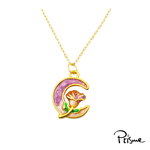 【Prisme Gold】黃金項鍊 月亮玫瑰 鍊墜項鍊 (金重：約0.13錢±0.03), , large