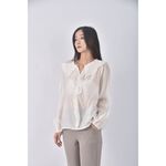 (S) miss studio質感杏色長袖上衣二手衣, , large