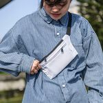 【YUN JOIN】RFID 防盜刷貼身旅行包-藍色   旅遊腰包 運動腰包 胸包 隱形包 防盜 防竊 護照包, , large