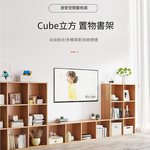 【Lele】Good Q Bookshelf, Wooden Children's Storage Unit Bookcase, One Row One Column - Natural Wood Color with Cabinet Doors, , large