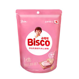 Bisco必思可乳酸菌夾心餅乾(草莓口味)6入