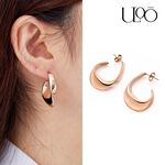 ULOO Glimmer 柔光甜心耳環-玫瑰金 UE1001330, , large