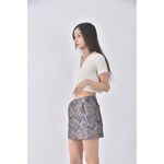 (XL) 撞色灰色短裙二手衣, , large