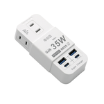 [寶旺旺] 日亞 智慧2孔3插2 PD 35W Type-C+2 QC3.0快充 分接器(新安規 PTP高溫斷電指示燈)R-20P, , large