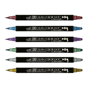 【Kuretake 吳竹】ZIG Clean Color Dot 點點筆 金屬色 單色 /支 TC-8100(日本品牌)  -  多款可選