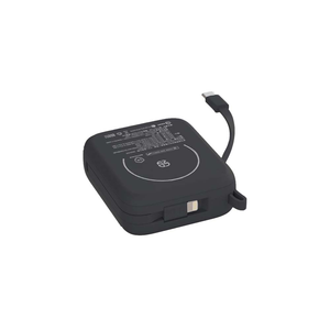 【sansuijibau】COZY H20 SSB Mini Solid Magnetic Power Bank (Carry-on Approved) 10000mAh - Black