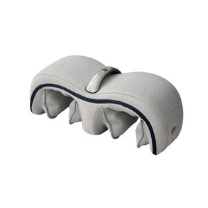 溫感護膝足按摩器-淺霧灰色