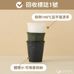 【哩皿食器】台灣製  CPET 潔晶杯三入組｜春茶綠,暮夜藍,恬靜白, , large