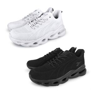 DIADORA迪亞多那 生活時尚運動鞋 男運動鞋 男鞋 慢跑鞋 輕量 透氣 Q彈 吸震 厚底 減壓 耐磨 止滑 白 黑