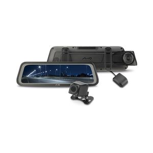 (獨家贈-後鏡頭支架)含安裝 Mio MiVue R750D 雙鏡星光級全屏觸控式電子後視鏡(送-32G卡)R45630