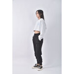 (L) nike高腰運動質感棉質黑色長褲二手衣, , large