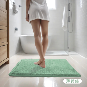 [寢室安居]柔綿極厚蛋糕絨吸水地墊1入組 50x80cm(浴室防滑腳墊 踏墊 進門墊 止滑地墊)