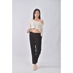 (S) uniqlo高腰質感黑色長褲二手衣, , large
