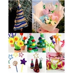 鴻昌 馬卡龍色 毛根 扭扭棒*1包100支(多色)粉紅, , large