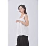 (S) carual style質感吊帶棉質白色上衣二手衣, , large