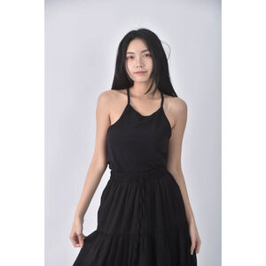 (S) 運動運動黑色上衣二手衣