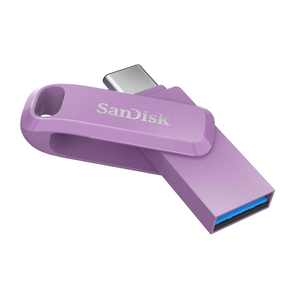 【SanDisk】Ultra GO 1TB 薰衣草紫 TYPE-C USB 3.2 雙用 OTG 旋轉隨身碟 讀取速度 400MB/s