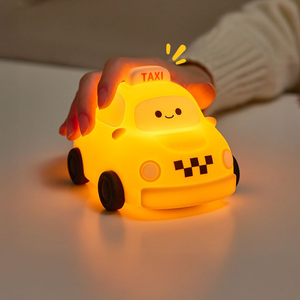 計程車拍拍燈 充電夜燈 小夜燈 夜燈 床頭燈 聖誕節禮物 交換禮物 矽膠夜燈 造型夜燈 led小夜燈 usb夜燈 可愛夜