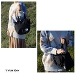 【YUNJOIN】TWILL-手提側背兩用包-酒紅色 水餃包 便當零食袋 輕量 開學季 禮物 波士頓包, , large