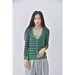 (S) nautica質感羊毛撞色綠色外套二手衣, , large