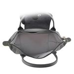 LONGCHAMP S號短把LE PLIAGE GREEN摺疊水餃包(石墨灰), , large