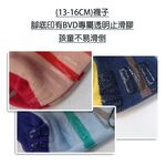 【BVD】舒適橫紋1/2童襪<深藍,17-21cm>B266 短襪 襪子, , large