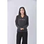 (M) ny jeansV領灰色長袖上衣二手衣, , large