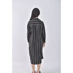 (S) 條紋黑色洋裝二手衣, , large