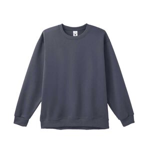 韓版圓領大學T 11-30B01,  韓版圓領大學T-深炭灰M