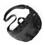 SPRING-尼龍大容量斜背包月牙包中性簡約插釦斜背包, , large