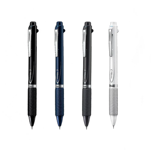 【 Pentel 飛龍 】極速三色筆 ENERGEL 黑+紅+藍 0.5mm /支 XBLC35   -  藍桿