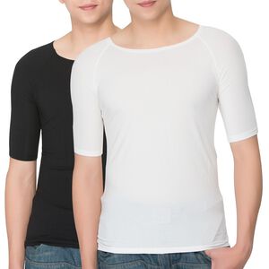 冰礦咖啡涼感輕著男上衣-L299 涼感接觸 抑菌消臭