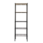 【Y HOUSE】60x30x180cm pine five-layer storage rack rack iron rack - black paint, , large