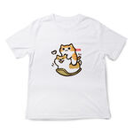 JZ TEE Cat & Shiba Inu-Grass Sliding Graphic Tee, , large