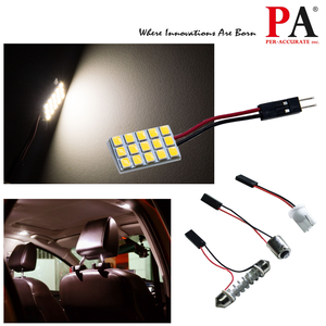 [PA LED]  雙尖 T10 BA9S 15SMD 2835 LED 燈板 室內燈 閱讀燈 行李箱燈 暖白光