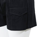 大尺碼-女款 鬆緊褲頭 工裝 短褲-黑/卡其-0105053, , large