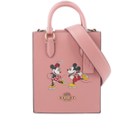 COACH Disney X Coach 米奇米妮溜冰圖案迷你二用琴譜包/淺腮紅粉, , large