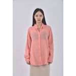 (2XL) opening韓牌落肩寬鬆粉色襯衫上衣二手衣, , large