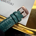 [星晴錶業]SWAROVSKI手錶,40mm,SW00030墨綠色錶面玫瑰金錶殼綠真皮皮革錶帶款, , large