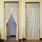 Breathable yarn anti-mosquito door curtain (poleless), , large