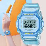 CASIO 卡西歐 BABY-G 夏季透明方形女錶電子錶 BGD-565SJ-2, , large