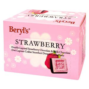 Beryls草莓牛奶雙層巧克力 60g