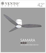 【VENTO】 SAMARA 42"-DC simple ceiling fan with wooden blades, , large