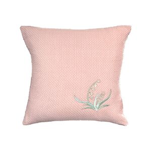 MSM蘭花繡抱枕45x45cm-粉色