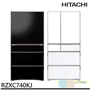 HITACHI APP Remote-Controlled 6-Door Glass Inverter Refrigerator (Japan-Made) RZXC740KJ