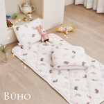 BUHO "Spring Warmth" Ice Yarn Cool Children's Sleeping Pad Three-piece Set (Quilted Sleeping Pad + Cool Quilt + Children's Pillow) SGS Non-toxic x Cool Dual Certification, , large