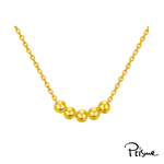 【Prisme Gold】黃金項鍊 五福金珠 鍊墜項鍊 (金重：約0.06錢±0.02), , large